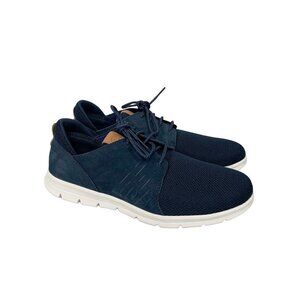 Timberland Graydon Navy Blue Leather & Mesh Oxford Shoes A1XF2 Mens size 7.5